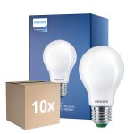 Mehrfachpackung 10x Philips MASTER LED Glühbirne Ultra Efficient E27 Birne Matt 7.3W 1535lm - 840 Kaltweiß | Ersatz für 100W