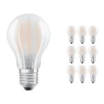 Lot 10x Ledvance Classic LED E27 Poire Filament Dépolie 7.5W 1055lm - 827 Blanc Très Chaud | Équivalent 75W